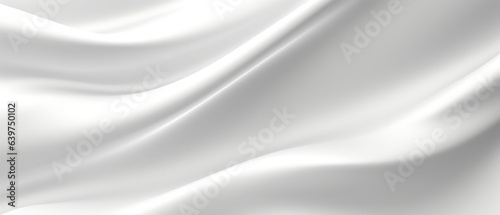 White satin, linen textiles, jeans fabric curves wave lines background texture for web design , banner , business concept. Generative AI