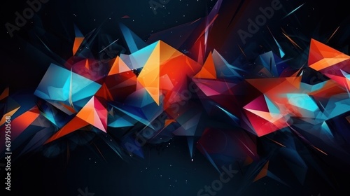 Abstract geometry line sport background, Generative AI photo