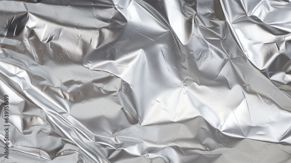 Silver foil background texture , Generative AI Silver foil background texture , Generative AI