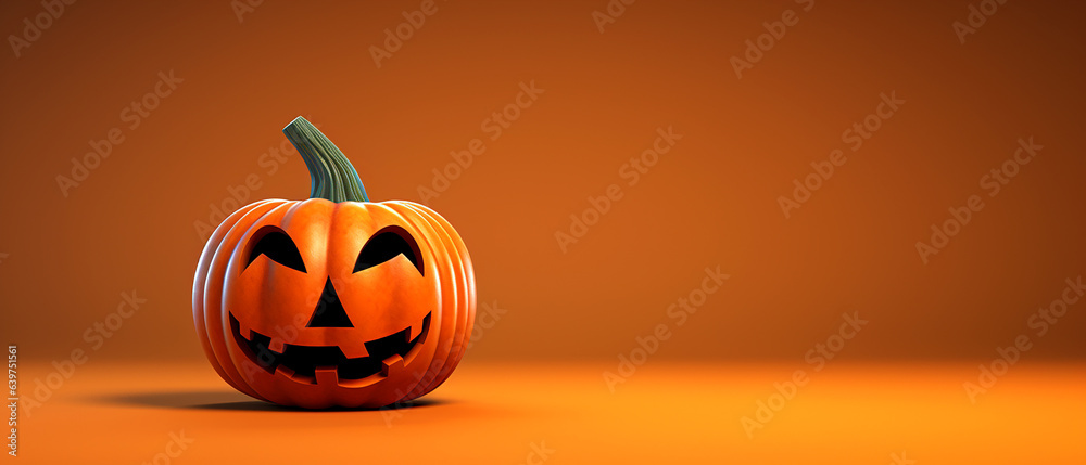 3d Jack-o-Lantern on plain background 3d Jack-o-Lantern on plain background