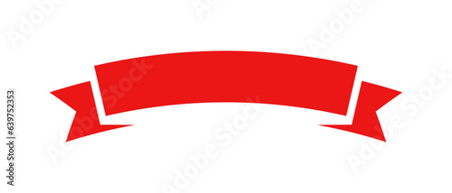 Red banner ribbon