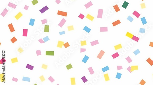 Confetti pattern geometric background with geometric shapes. Generative AI