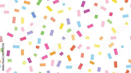 Confetti pattern geometric background with geometric shapes. Generative AI