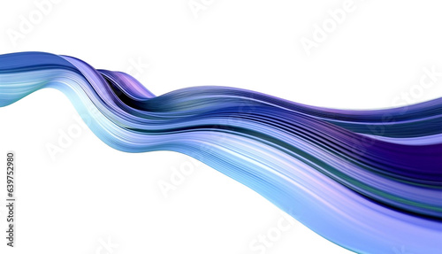Wallpaper Mural Abstract Blue 3D Wave.png isolated on a transparent background generative AI. Torontodigital.ca