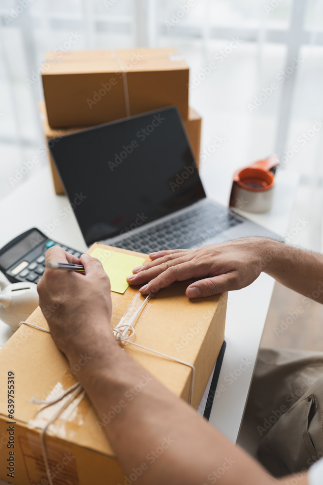 small business owner starting Asian freelance entrepreneur, arrange