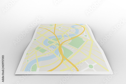 Digital png illustration of city map on transparent background photo