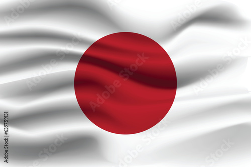 vector flag of japan