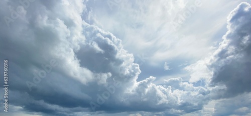 tremendous cloud cover before a tropical storm.