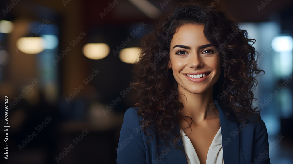 Portrait of a happy businesswoman smiling at the camera