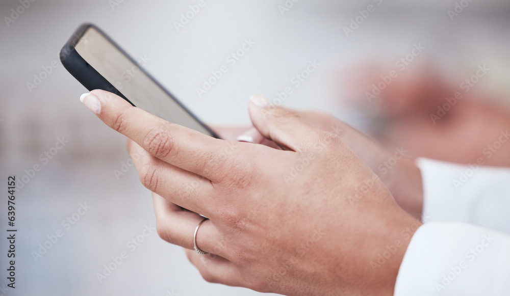 Doctor hands, phone and typing for healthcare communication, networking and social media FAQ. Medical worker, person or pharmacist on mobile for telehealth, chat and contact us or internet search Doctor hands, phone and typing for healthcare communication, networking and social media FAQ. Medical worker, person or pharmacist on mobile for telehealth, chat and contact us or internet search