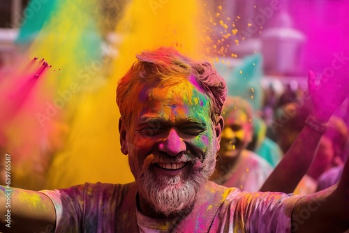 Holi festival celebrations in Nandgaon, India. Every Indian state celebrates Holi differently. Festival Of Colors In India,