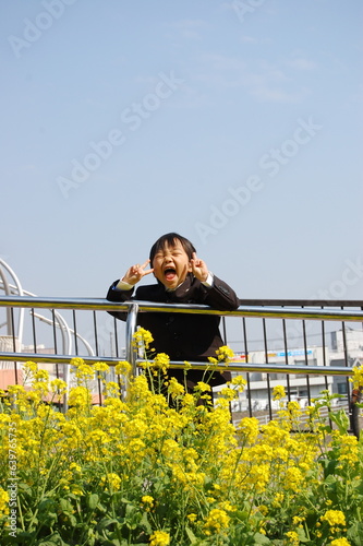 person in a field