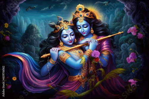 Radha and Krishna (symbol of Devine Love), Generative AI