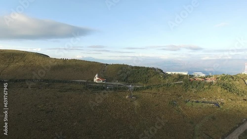 Aerial View from Quito Ecuador Teleferico City TelefériQo Pichincha Drone DJI Phantom