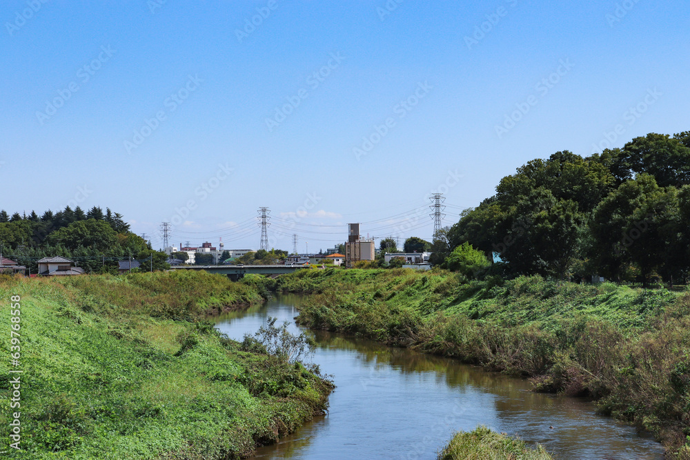 新河岸川(埼玉県富士見市) 新河岸川(埼玉県富士見市)