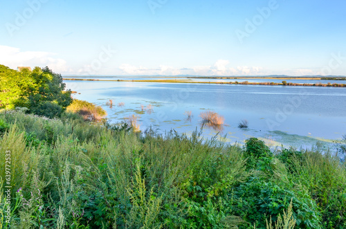 Amur river and Kaltakheven lake scenic view from Verkhnii Nergen (Nanaysky district, Khabarovsk krai, Russia)