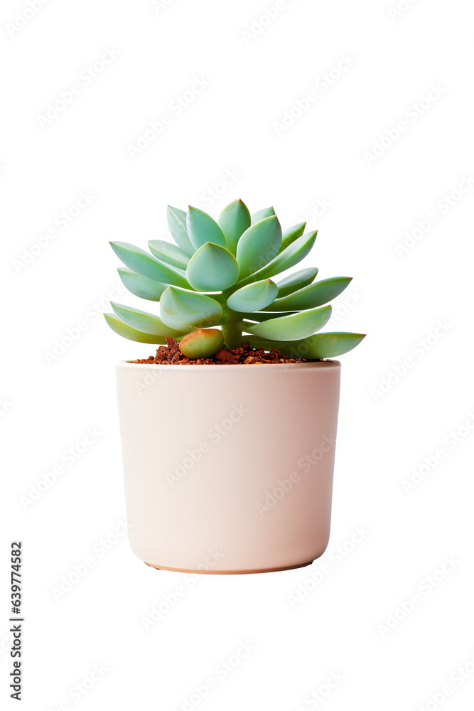 Succulent plant in a pot isolated on a white background PNG Succulent plant in a pot isolated on a white background PNG