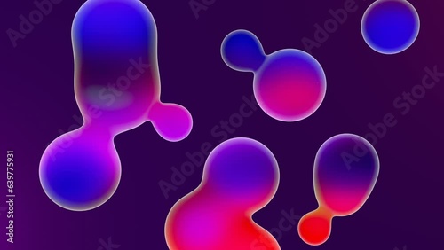 colorful liquid ball loop animation background