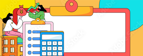 Home loan flat vector concept operation illustration
