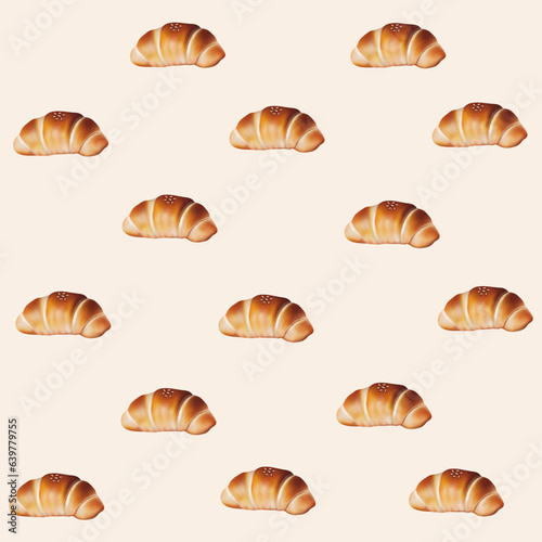 Croissant cream bg
