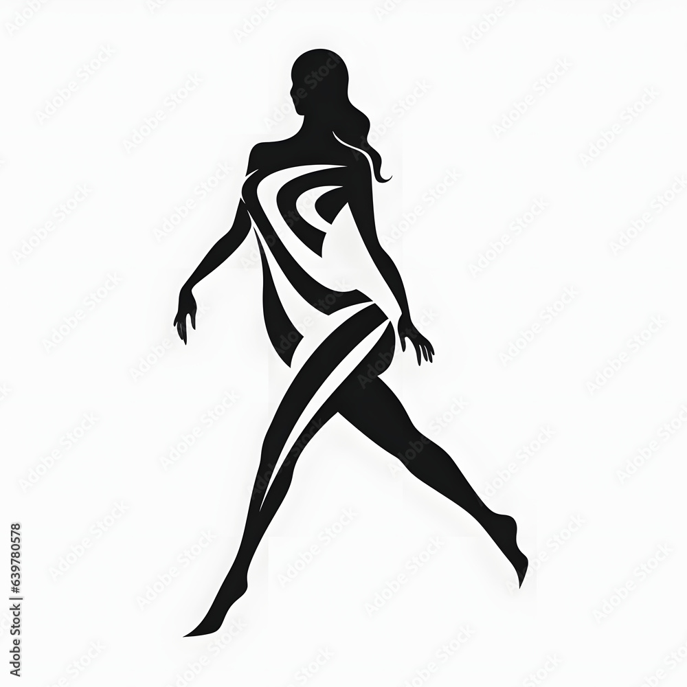 Icon of Strut in black and white, transparent background Generative AI