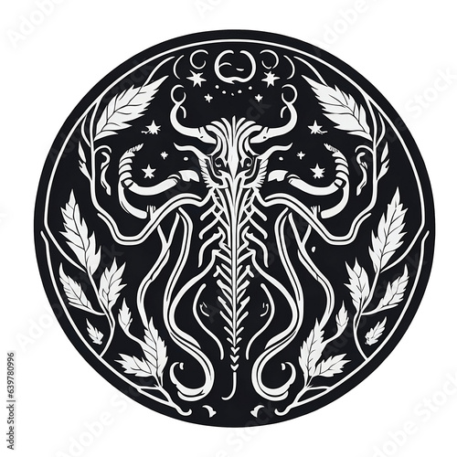 zodiac Scorpio logo & tattoo