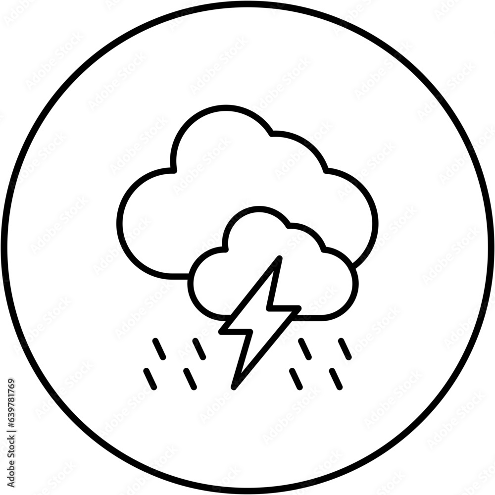 Rain Storm Icon Rain Storm Icon