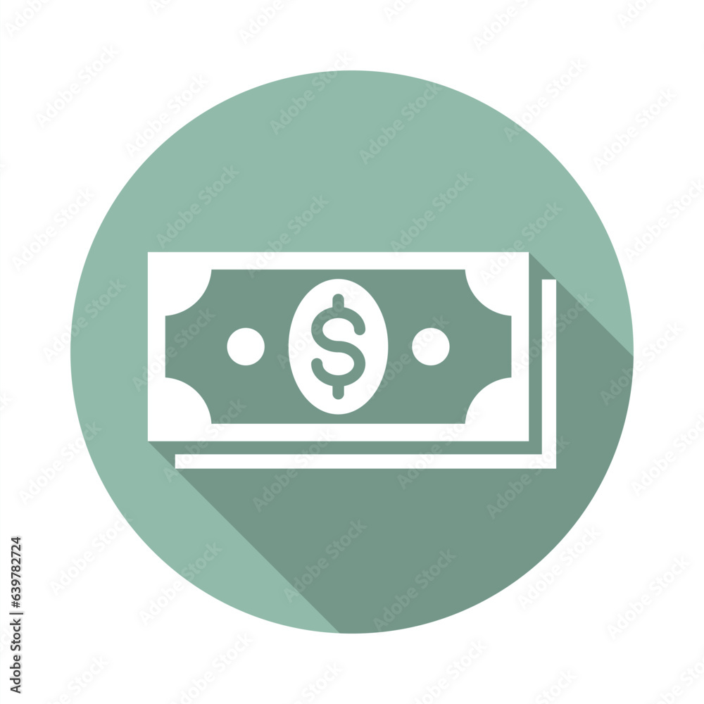 Dollar icon. Money sign icon for web, computer and mobile app. Vector illustration. Dollar icon. Money sign icon for web, computer and mobile app. Vector illustration.