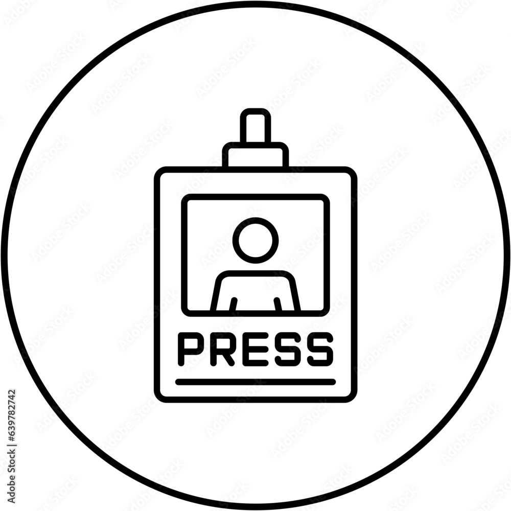Press Pass Icon Press Pass Icon