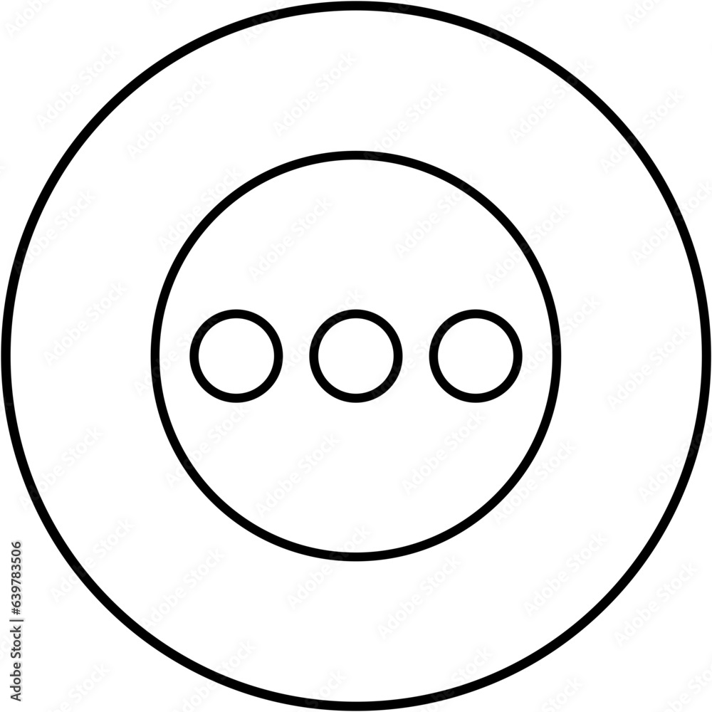 Fototapeta premium Ellipsis Icon