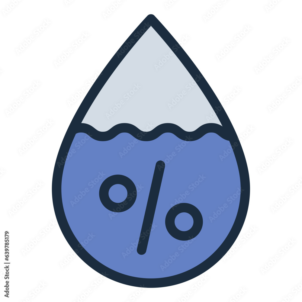 Water Humidity filled line icon Water Humidity filled line icon