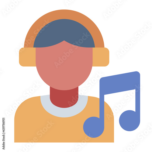 Music Producer flat icon