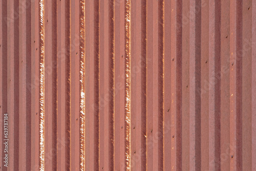 Old zinc surface background or the tin roof background with the rust