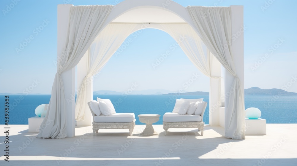 Fototapeta premium view of the sea from the balcony