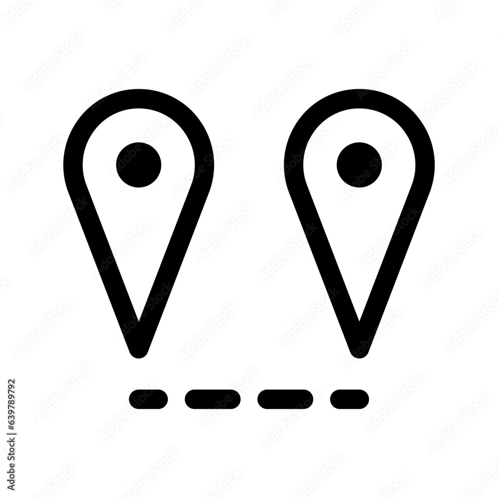 Map Distance Measurement Icon map, distance, measurement, GPS