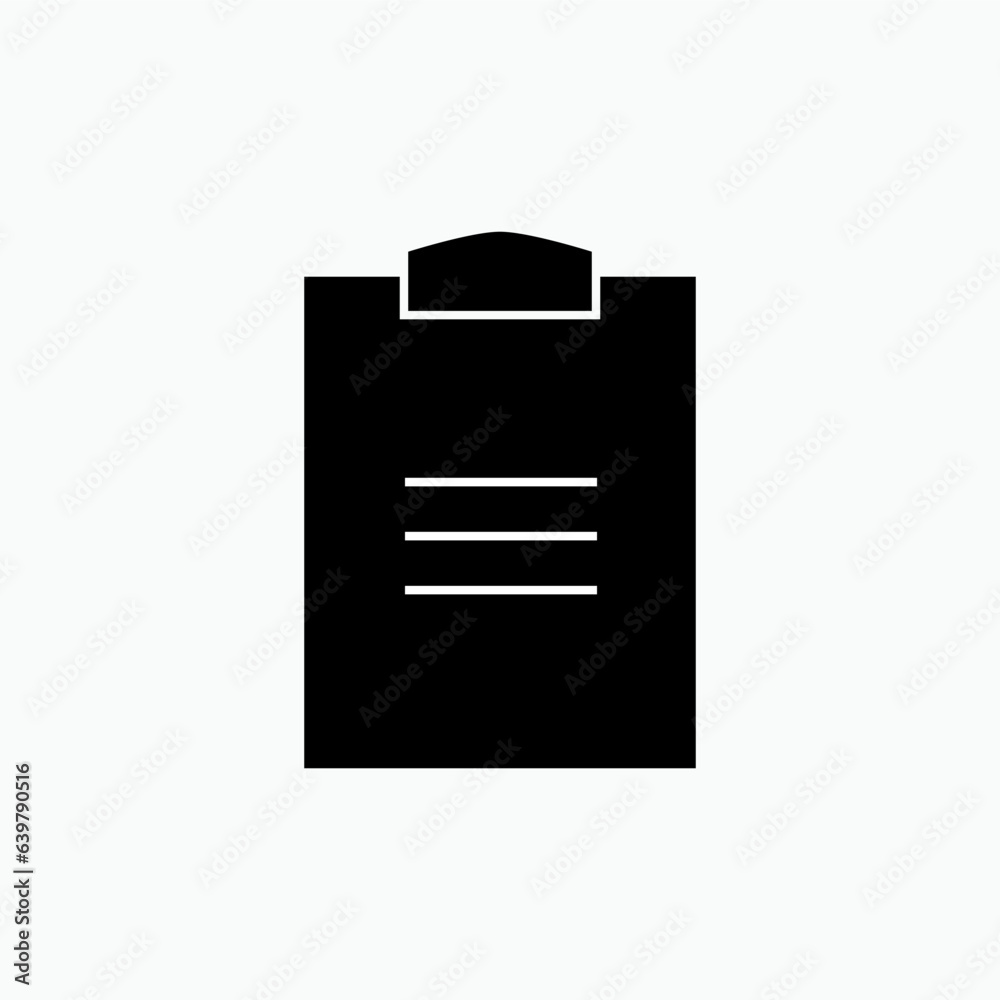 Clipboard Icon. Paper Holder Board. Check Results, Job Monitoring Symbol - Vector Clipboard Icon. Paper Holder Board. Check Results, Job Monitoring Symbol - Vector