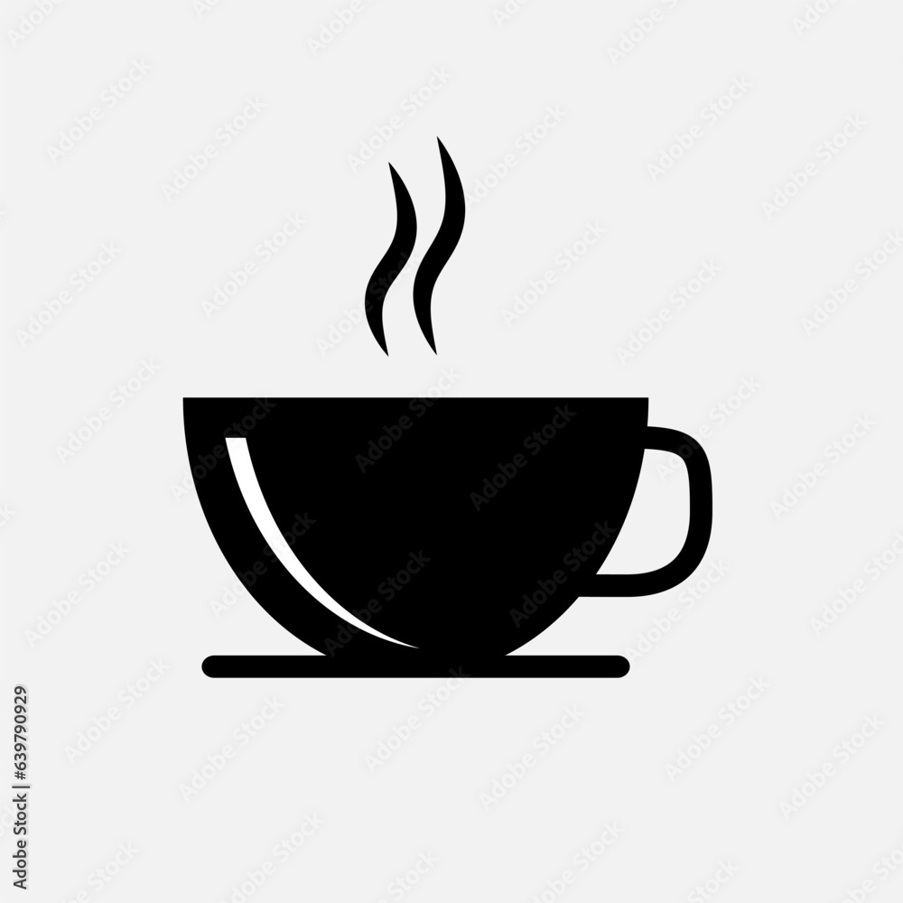 Hot Drink Icon. Cup Coffee, Mug Tea, Beverage, Breakfast Menu. Hot Drink Icon. Cup Coffee, Mug Tea, Beverage, Breakfast Menu.