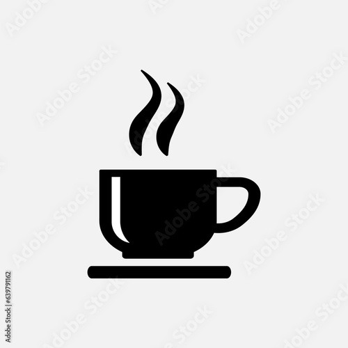 Hot Drink Icon. Cup Coffee  Mug Tea  Beverage  Breakfast Menu.    