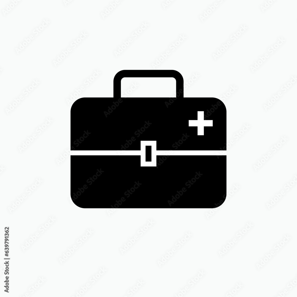 Medical Kit Icon - Vector, Sign and Symbol in Glyph Style for Design, Presentation, Website or Apps Elements. Medical Kit Icon - Vector, Sign and Symbol in Glyph Style for Design, Presentation, Website or Apps Elements.