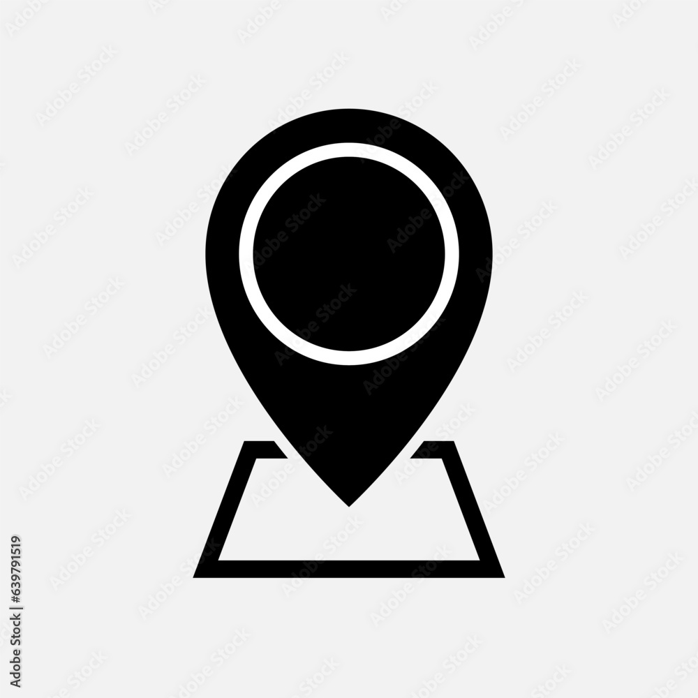 Pin Location Icon. Map Pointer Vector, Sign and Symbol for Design, Presentation, Website or Apps Elements. Pin Location Icon. Map Pointer Vector, Sign and Symbol for Design, Presentation, Website or Apps Elements.