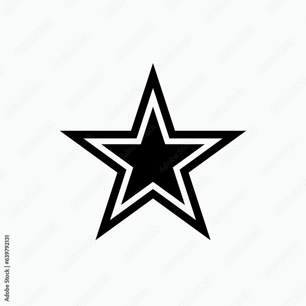 Star Icon. Bookmark Symbol - Vector Illustration In Glyph Style for Design and Websites, Presentation or Application. Star Icon. Bookmark Symbol - Vector Illustration In Glyph Style for Design and Websites, Presentation or Application.