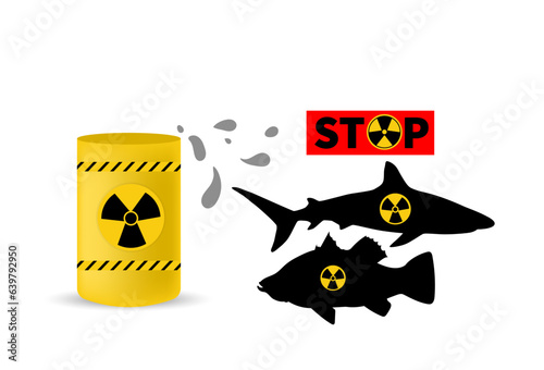stop dumping radioactive waste in the sea. threatening the preservation of marine life