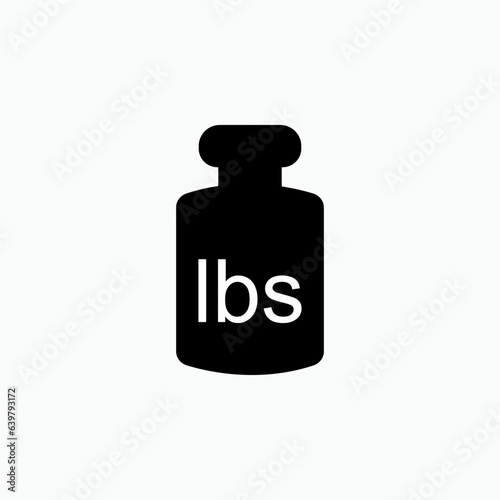 Weight Icon - Vector, Sign and Symbol for Design, Presentation, Website or Apps Elements