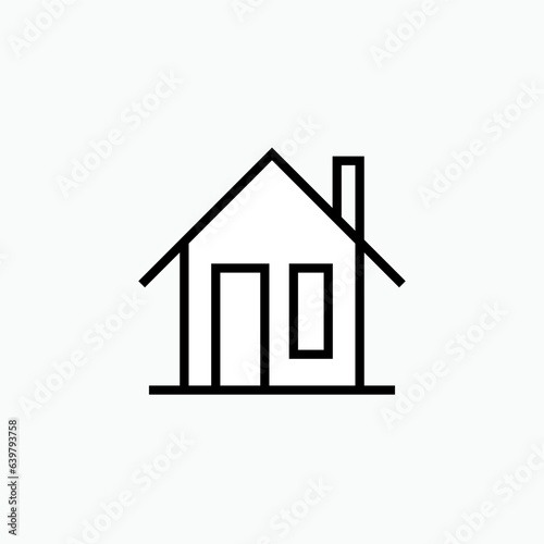 Home Icon. Residence Symbol - Vector