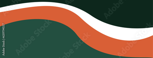 Minimalist background with green and orange color.