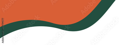 Minimalist background with green and orange color.
