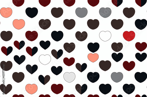 Embracing Valentine's Spirit: Heart Patterns Paint a Love Tale