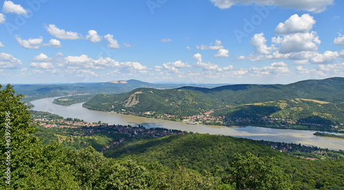 View of Visegrad city in Hungary