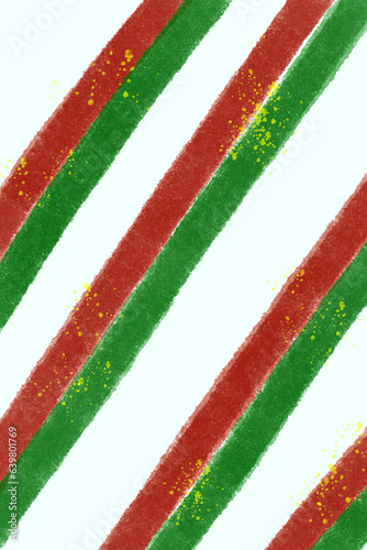 green and red background