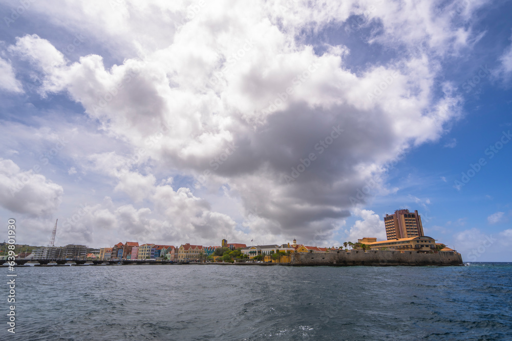 Picturesque view of downtown Willemstad - Curacao - Caribbean